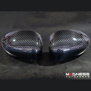 Alfa Romeo 4C Mirror Covers - Carbon Fiber - Full Replacements - 4C Furia 